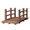 Costway 5-Feet Brown (composite) Garden Bridge