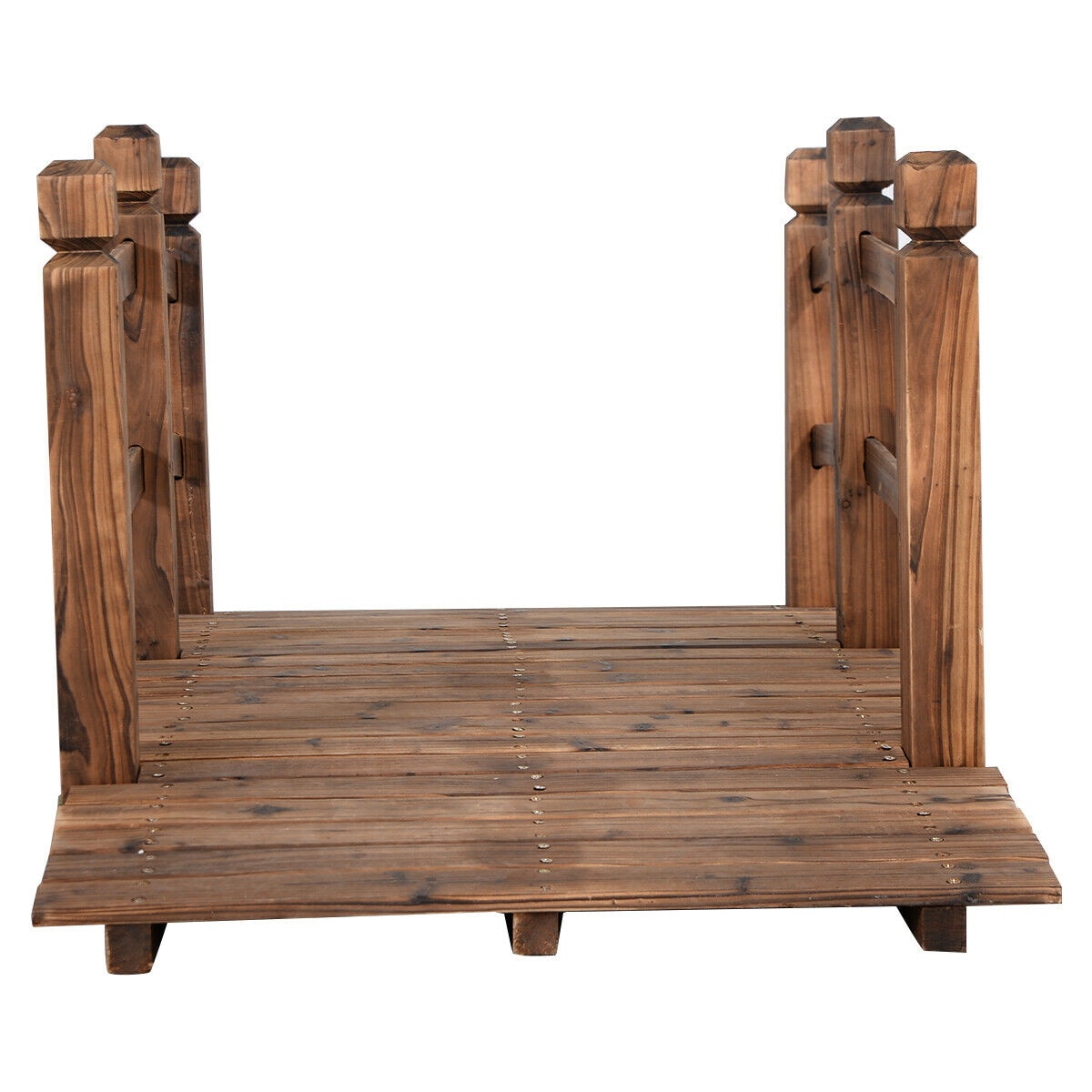 Costway 5-Feet Brown (composite) Garden Bridge