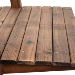 Costway 5-Feet Brown (composite) Garden Bridge