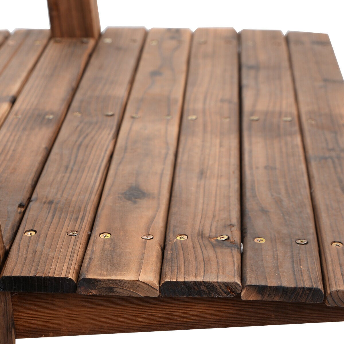 Costway 5-Feet Brown (composite) Garden Bridge