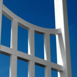 Vita Classic 4.08-ft W x 7.33-ft H Arched White PVC Garden Arbor