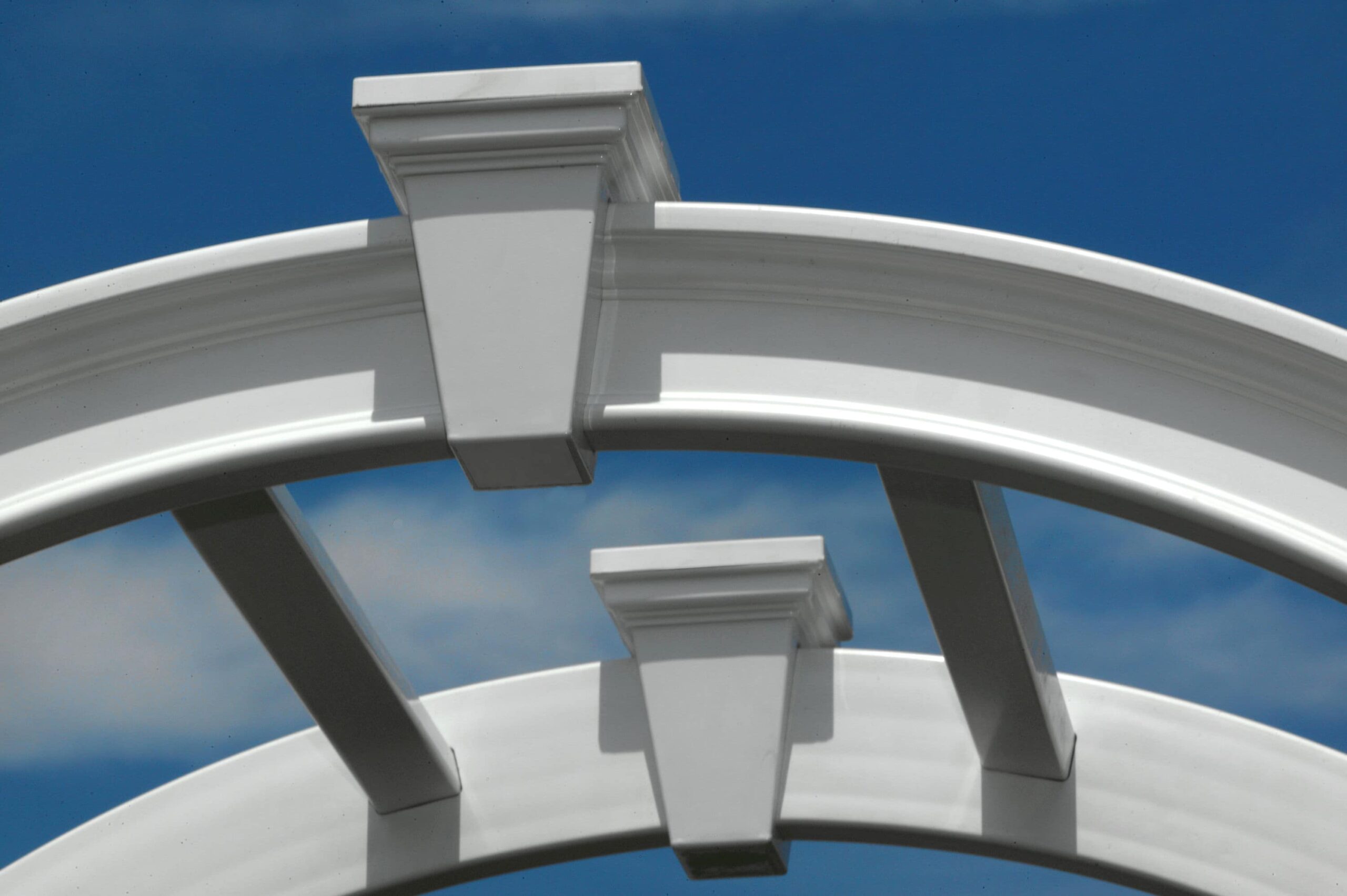 Vita Classic 4.08-ft W x 7.63-ft H Arched White PVC Garden Arbor