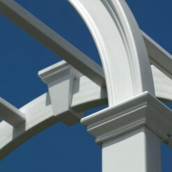 Vita Classic 4.08-ft W x 7.63-ft H Arched White PVC Garden Arbor