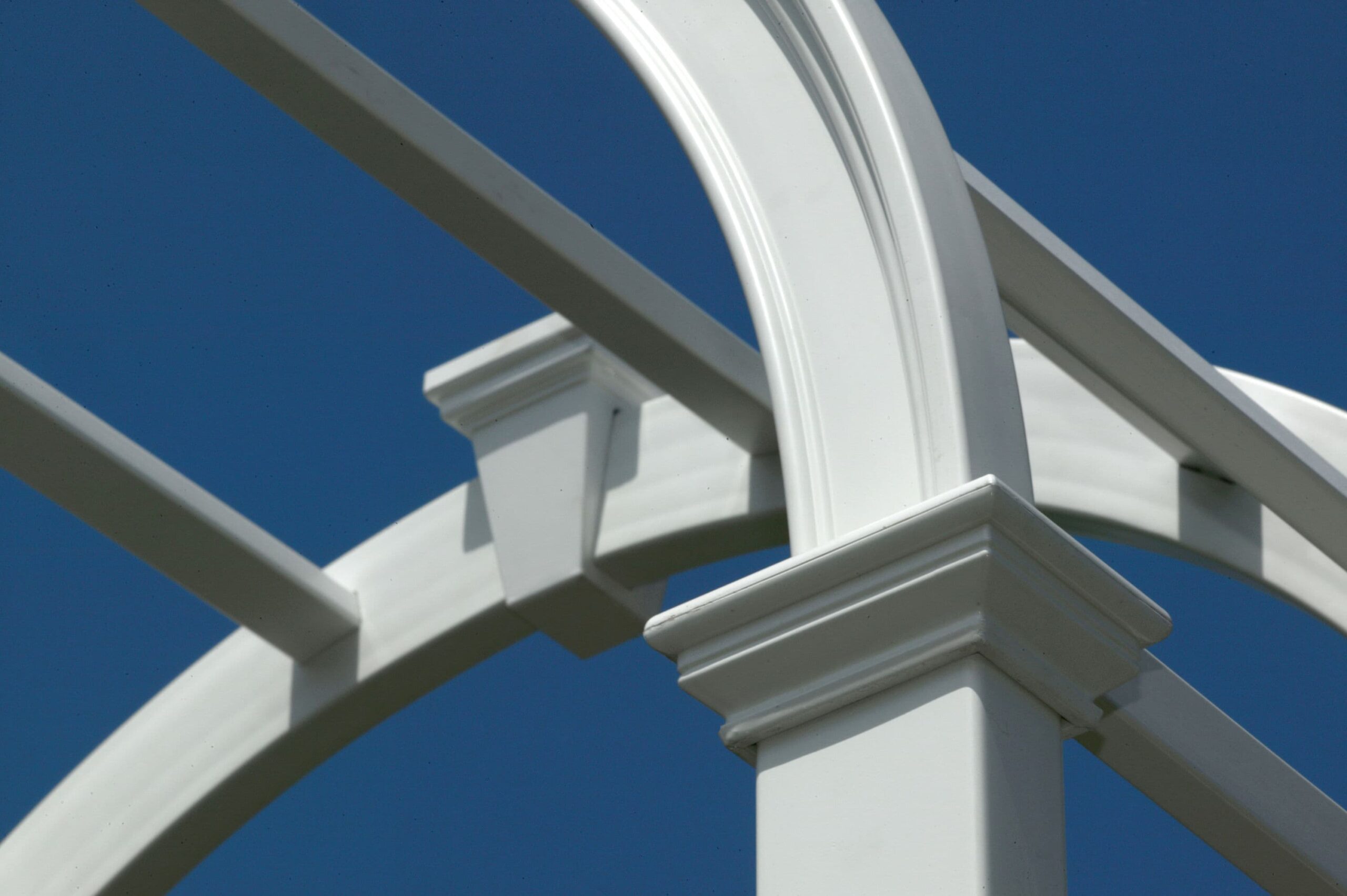Vita Classic 4.08-ft W x 7.63-ft H Arched White PVC Garden Arbor