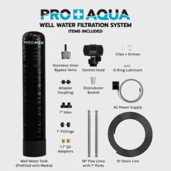 PRO+AQUA PRO-WELL WATER Single-stage 10-GPM Mechanical filtration Well water Whole House Water Filtration System