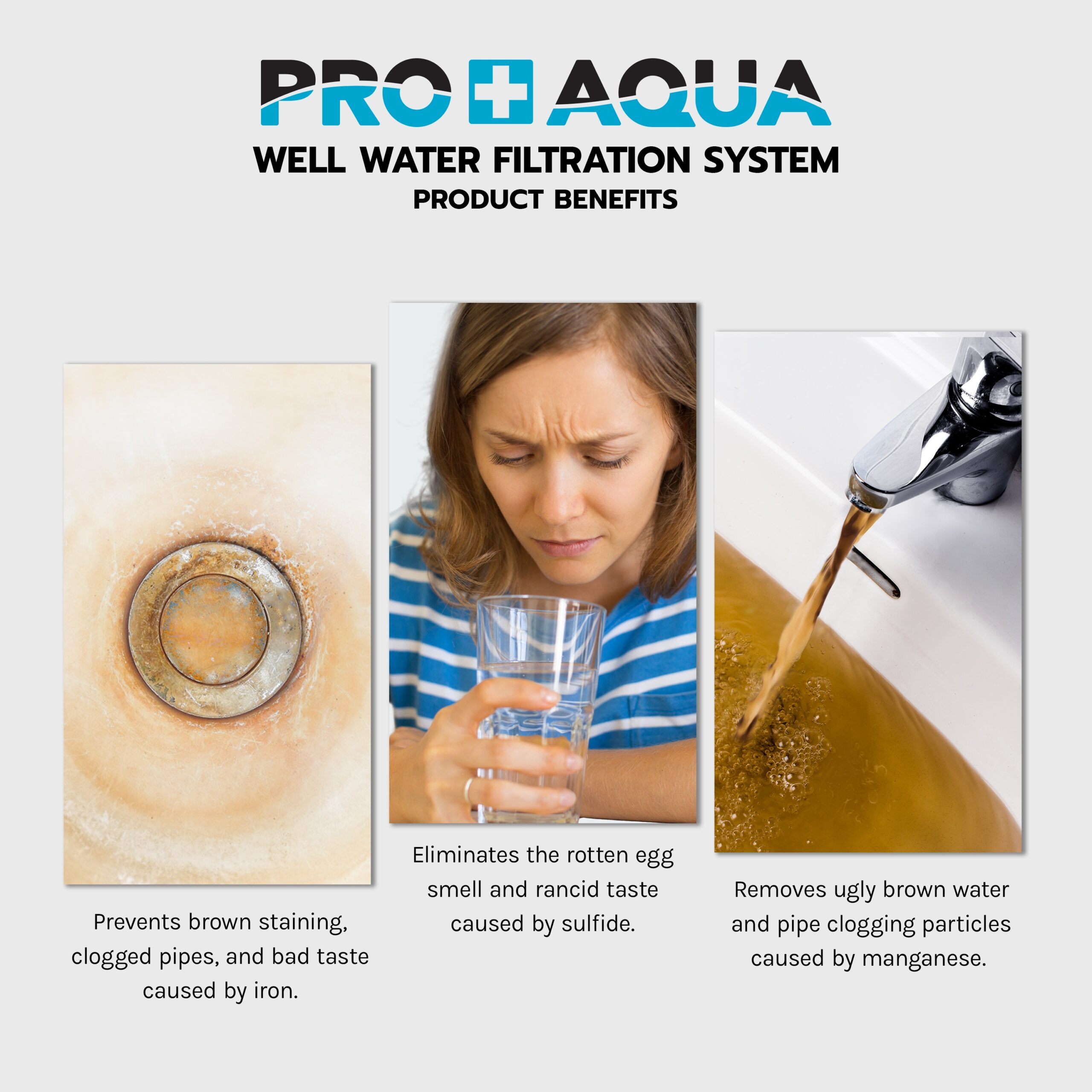 PRO+AQUA PRO-WELL WATER Single-stage 10-GPM Mechanical filtration Well water Whole House Water Filtration System