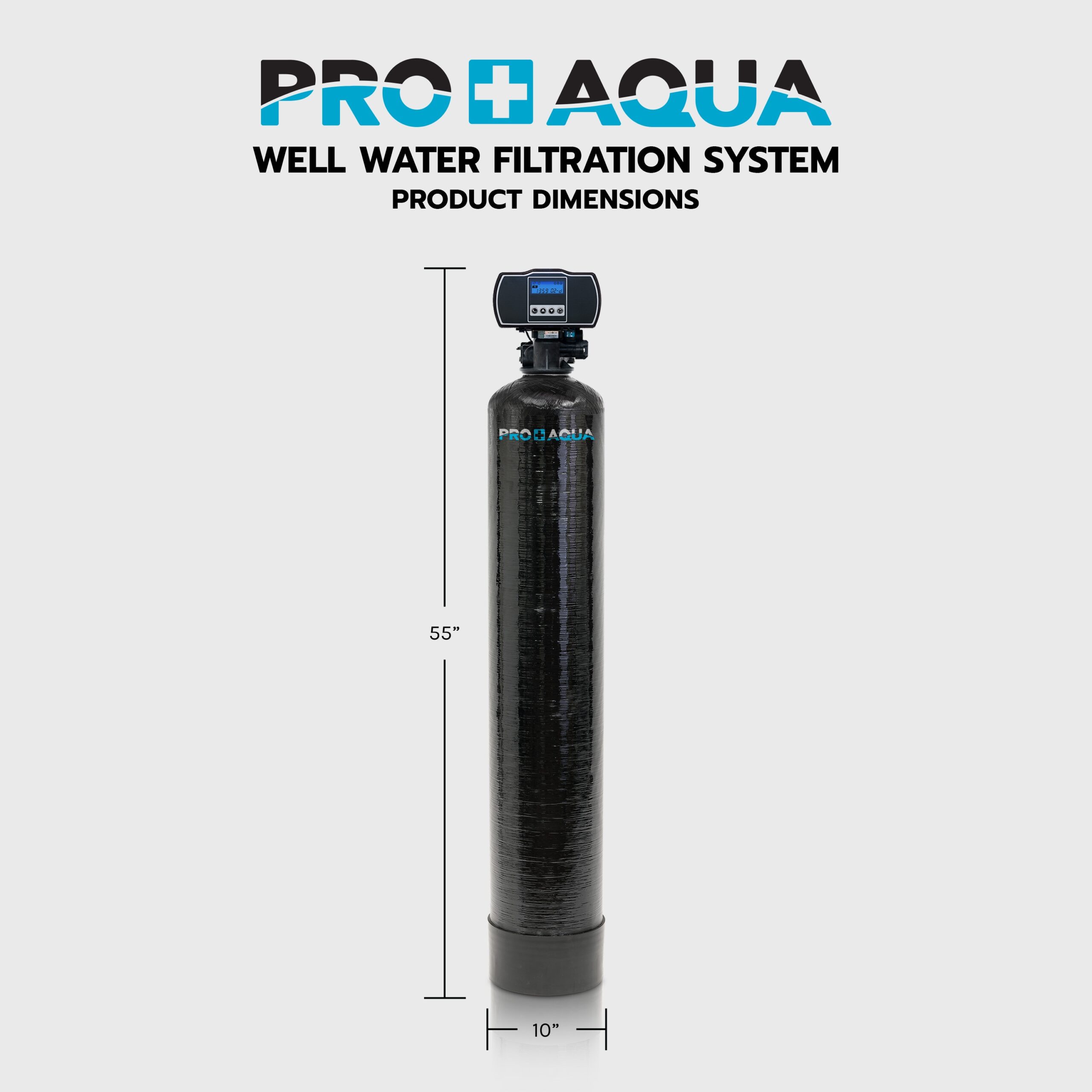 PRO+AQUA PRO-WELL WATER Single-stage 10-GPM Mechanical filtration Well water Whole House Water Filtration System