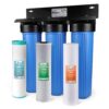 iSpring WGB32BM 3-Stage Water Filter Triple-stage 15-GPM Mechanical filtration Well water Whole House Water Filtration System
