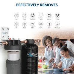 AQUASURE Serene Series Dual-stage 10-GPM Scale control media Hard water Whole House Water Filtration System