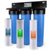 iSpring WGB32B-PB 3-Stage Whole House Water Filter Triple-stage 15-GPM Mechanical filtration Well water Whole House Water Filtration System