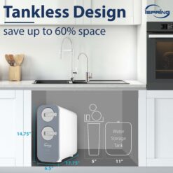 iSpring RO800G Triple-stage Carbon Block Reverse Osmosis Filtration Under Sink Water Filtration System