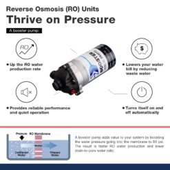 iSpring RCC1UP 100GPD RO with UV Filter Mechanical Filtration Reverse Osmosis Filtration Under Sink Water Filtration System