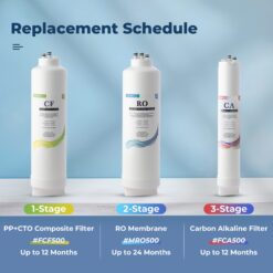 iSpring Triple-stage Carbon Block Reverse Osmosis Filtration Under Sink Water Filtration System
