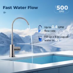 iSpring Triple-stage Carbon Block Reverse Osmosis Filtration Under Sink Water Filtration System