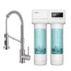 Kraus Purita Dual-stage Carbon Block Under Sink Water Filtration System with Spot Free Stainless Steel Faucet