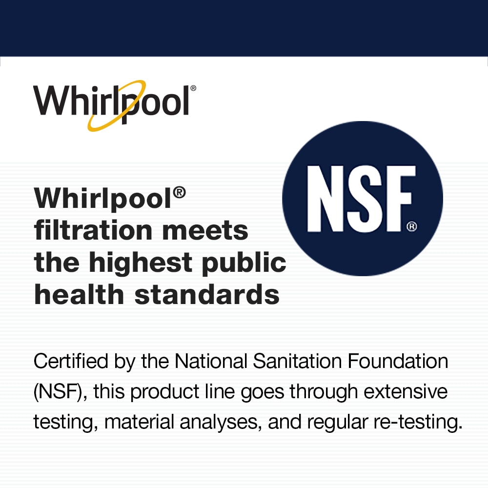 Whirlpool Triple-stage Carbon Block Reverse Osmosis Filtration Under Sink Water Filtration System with Designer Chrome Faucet