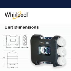 Whirlpool Triple-stage Carbon Block Reverse Osmosis Filtration Under Sink Water Filtration System with Designer Chrome Faucet