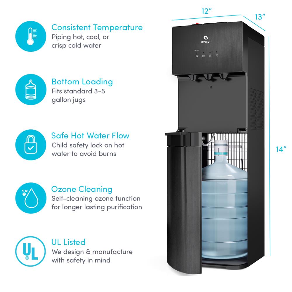 Avalon Stainless steel Bottom-loading Cold and hot Water cooler