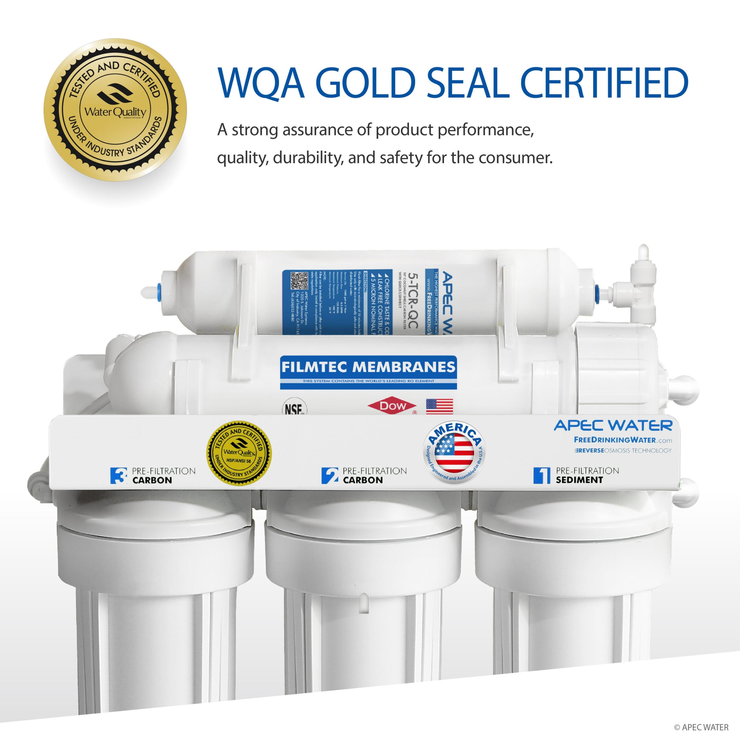 APEC Water Ultimate 5-stage Multi-method Reverse Osmosis Filtration System