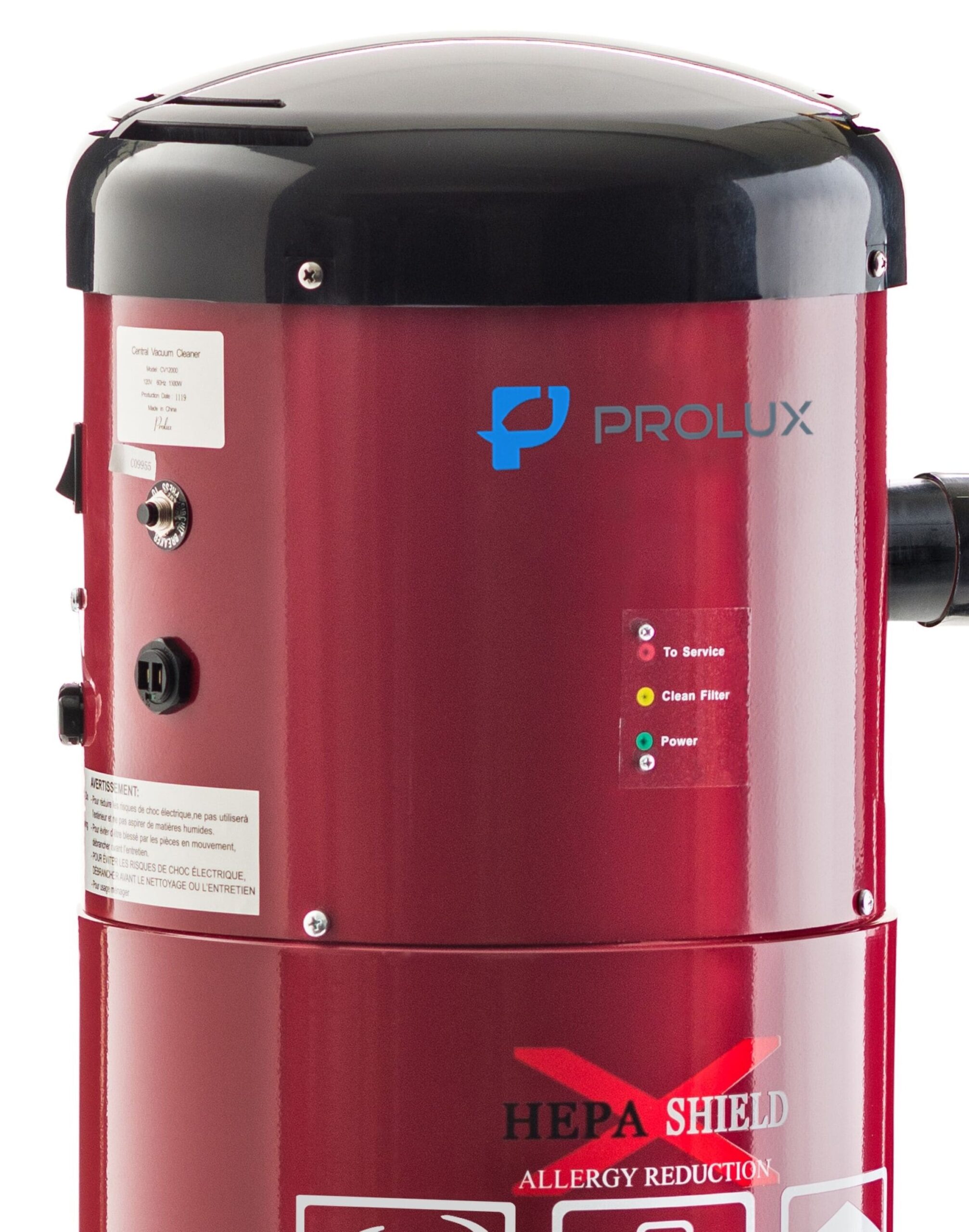Prolux HEPA Filter Residential Bagless Central Vacuum