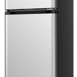 Hisense 4.4-cu ft Mini Fridge with Freezer ( Silver ) ENERGY STAR