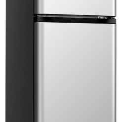 Hisense 4.4-cu ft Mini Fridge with Freezer ( Silver ) ENERGY STAR