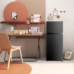 Hisense 4.4-Cu. Feet Mini Fridge with Freezer ( Black ) ENERGY STAR