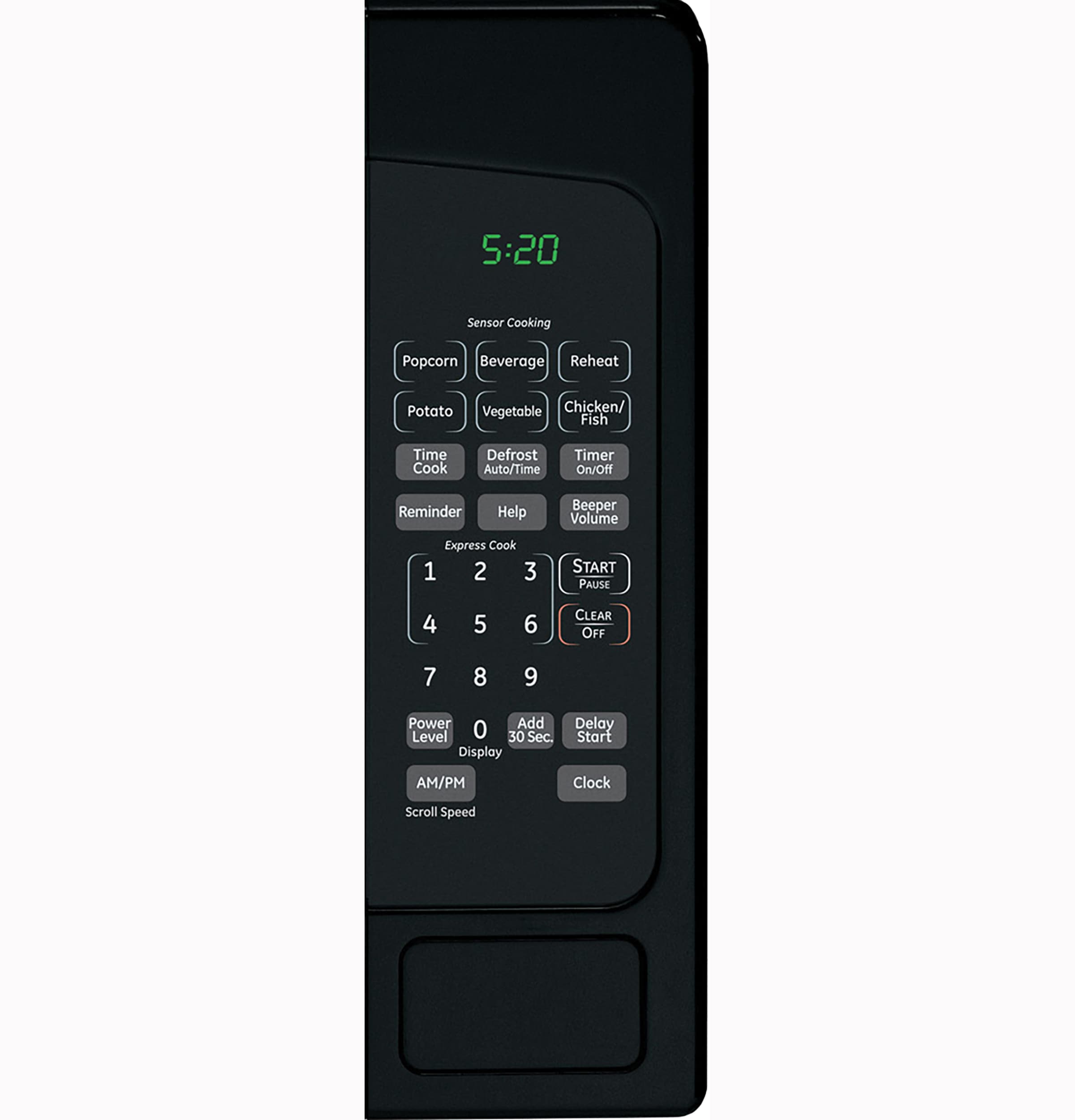 GE 2.0-cu ft Large (Greater than 1.5-cu ft) 1200 -Watt Sensor Cooking Controls Countertop Microwave ( Black )