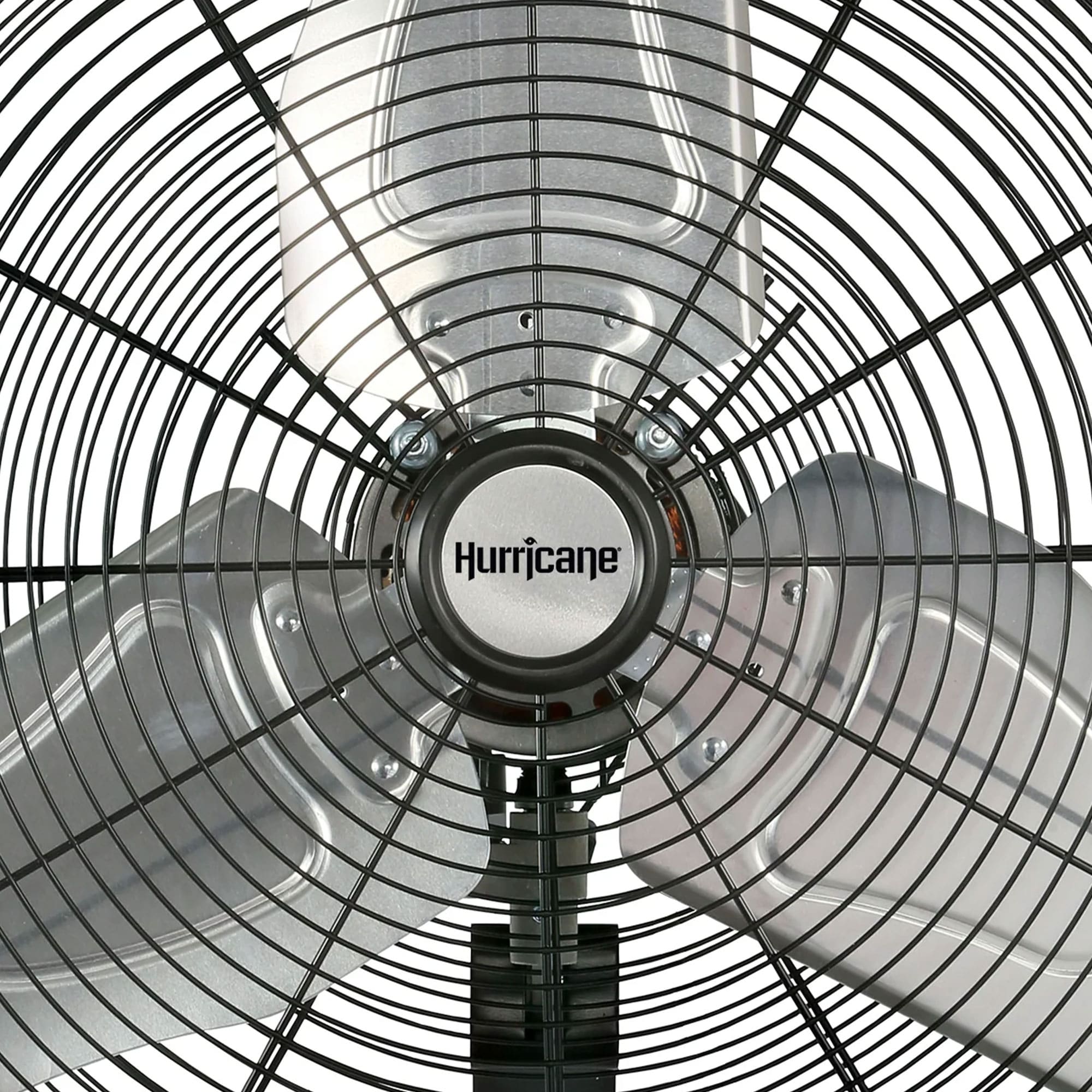 Hurricane 20-Inches Oscillation Indoor Black Wall Mounted Fan