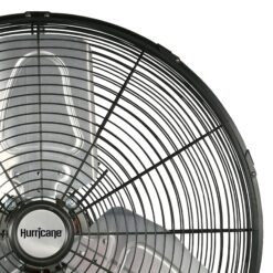 Hurricane 20-Inches Oscillation Indoor Black Wall Mounted Fan