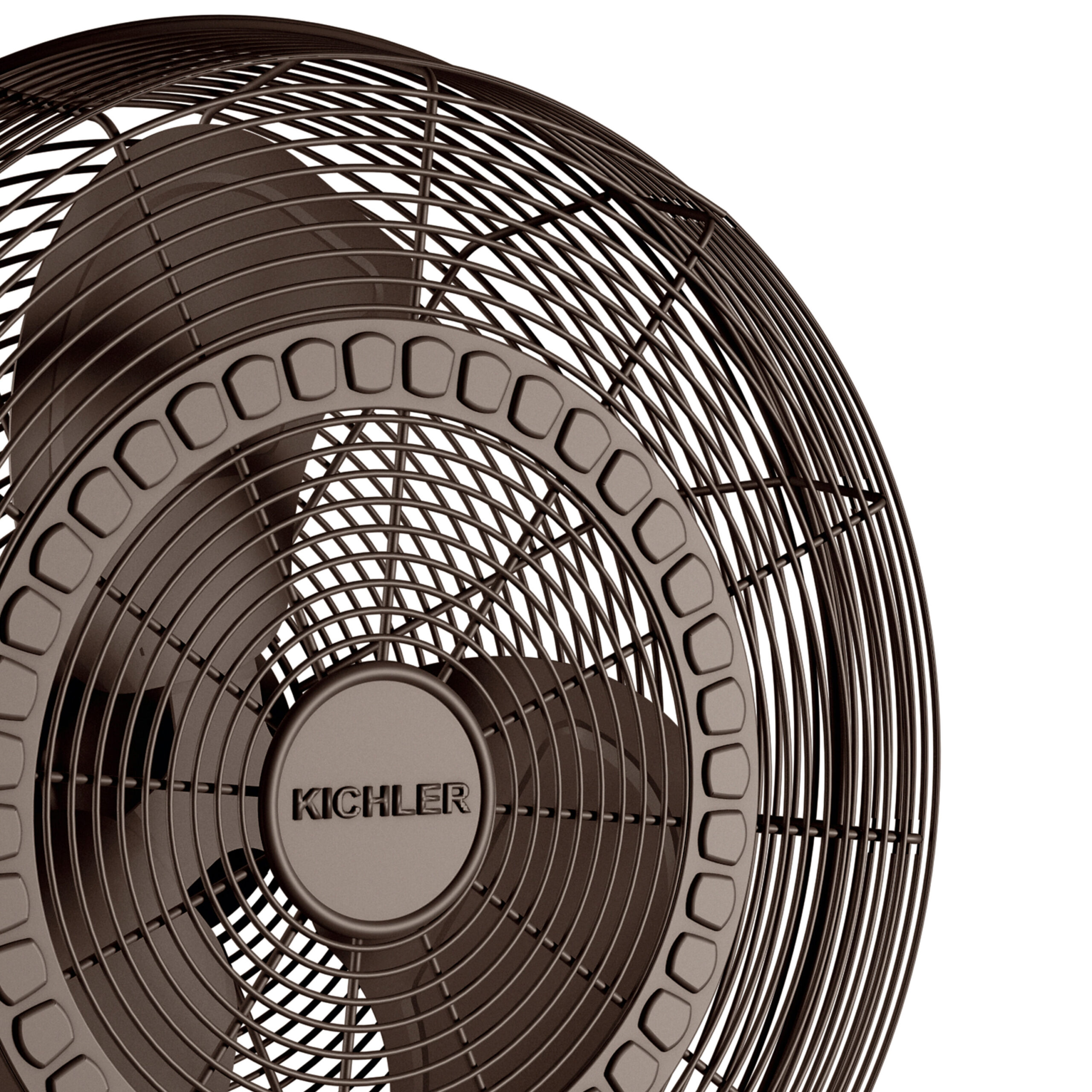 Kichler Pola 18-in Hardwired Indoor or Outdoor Bronze Wall Mounted Fan