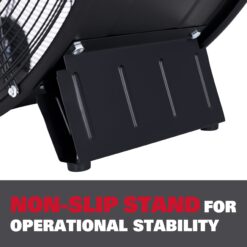 Ecomax 36-in 120 -Volt High Velocity Indoor/Outdoor Black Industrial Fan