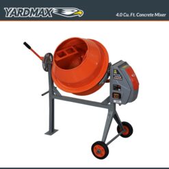 YARDMAX 4.0 CU FT concrete mixer 4.0-Cu. Feet 0.68 -HP Concrete Mixers