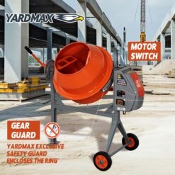 YARDMAX 4.0 CU FT concrete mixer 4.0-Cu. Feet 0.68 -HP Concrete Mixers