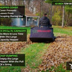 Yard Commander Lawn Sweeper 42-Inches 17.79-Cu. Feet Tow Lawn Sweeper
