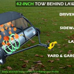 Yard Commander Lawn Sweeper 42-Inches 17.79-Cu. Feet Tow Lawn Sweeper
