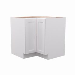 RELIABILT Fairplay 36.00-in W x 34.5-in H x 24-in D White Lazy susan Corner base Ready to assemble Plywood Cabinet (Recessed Panel Shaker)