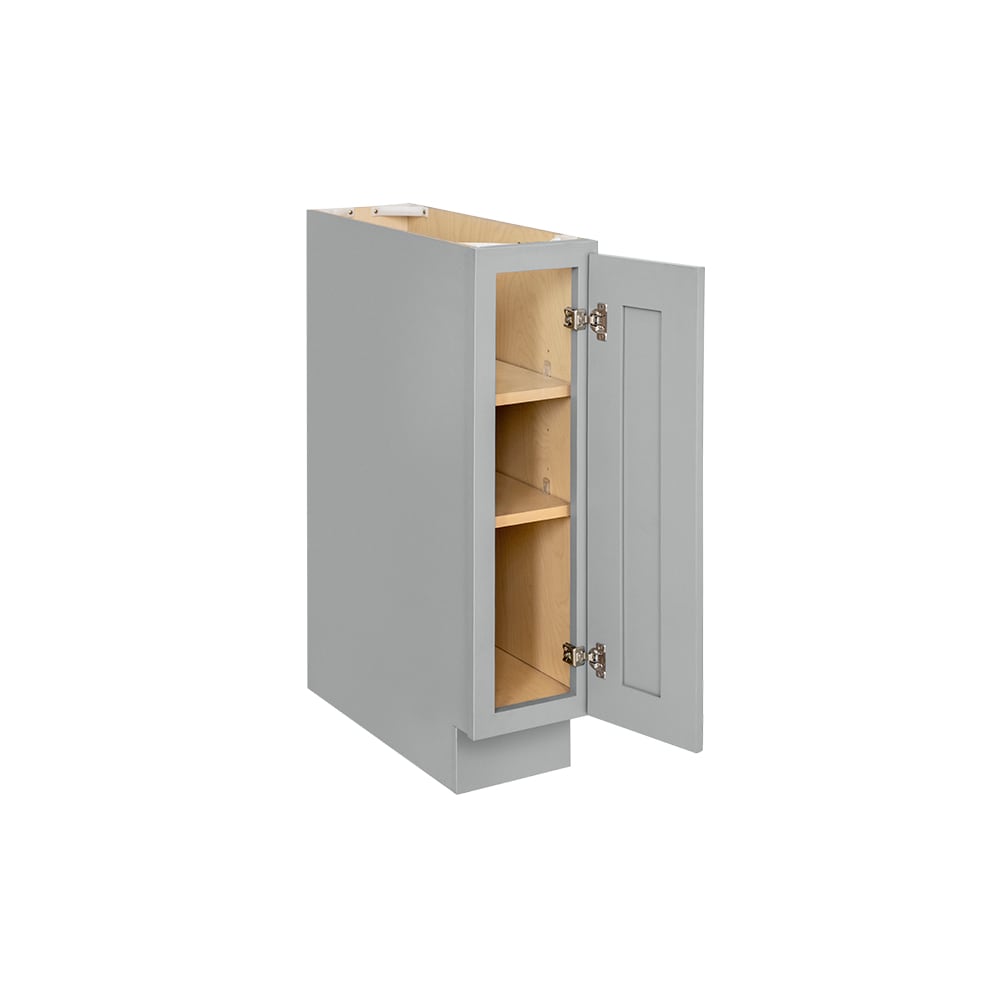 RELIABILT Overlake 9-in W x 34.5-in H x 24-in D Gray Base Ready to assemble Plywood Cabinet (Recessed Panel Shaker)