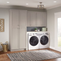 Diamond NOW Wintucket 36-in W x 35-in H x 23.75-in D Cloud Gray Base Fully assembled Cabinet ( Recessed panel Square )