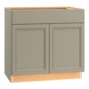 Diamond NOW Wintucket 36-in W x 35-in H x 23.75-in D Cloud Gray Sink Base Fully assembled Cabinet ( Recessed panel Square )