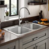 KOHLER Toccata Drop-in 33-Inches x 22-Inches Stainless steel Double equal bowl 4-Hole 18 -Gauge Kitchen Sink