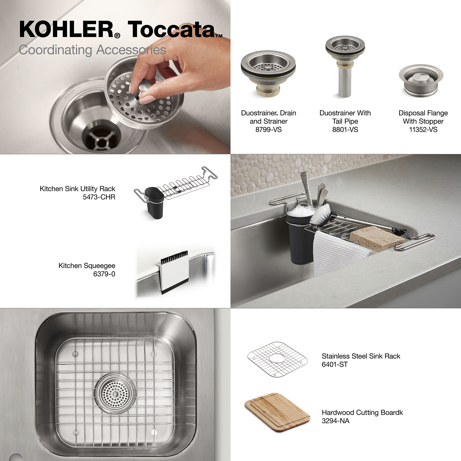 KOHLER Toccata Drop-in 33-Inches x 22-Inches Stainless steel Double equal bowl 4-Hole 18 -Gauge Kitchen Sink