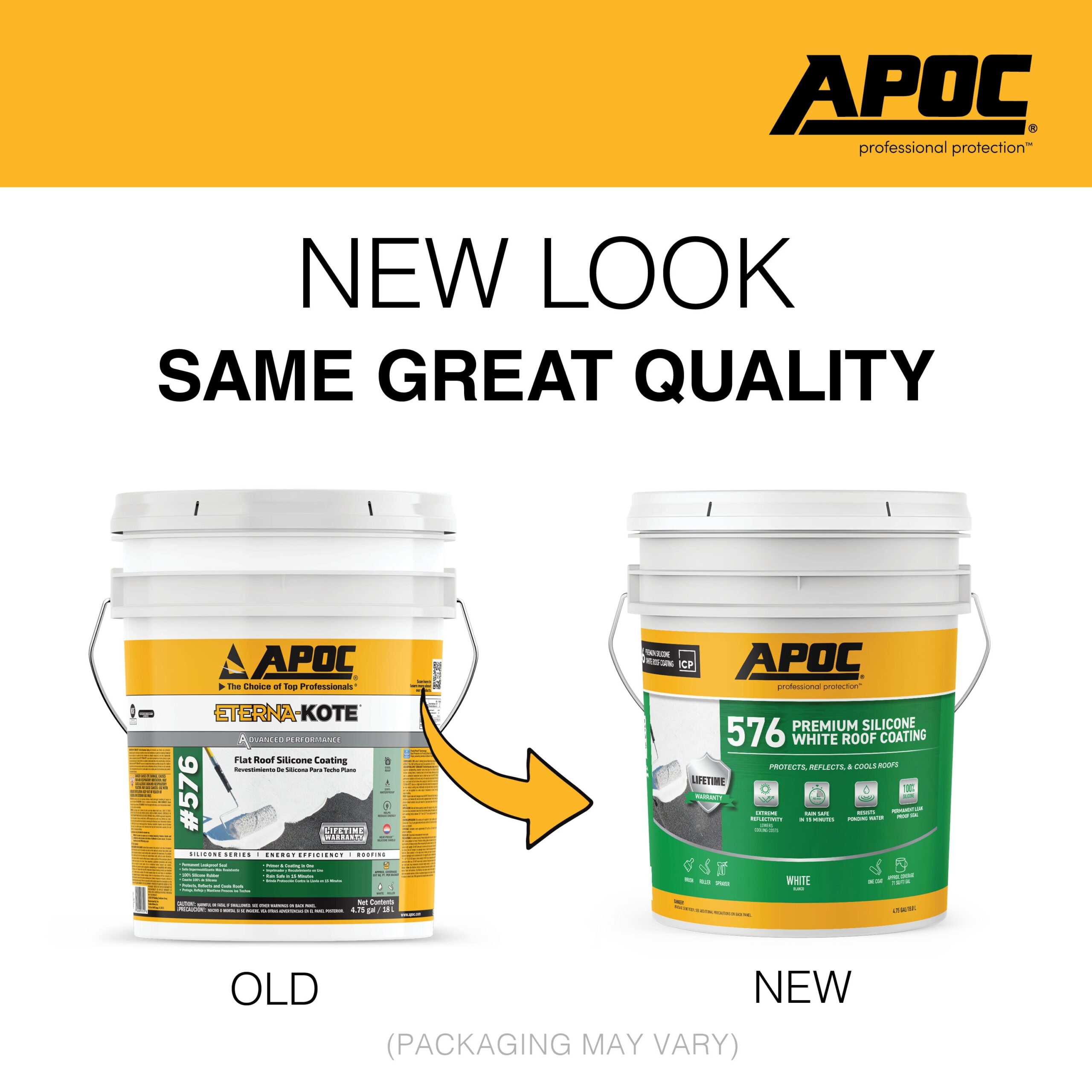 APOC 576 4.75-gallon White Silicone Reflective Roof Coating