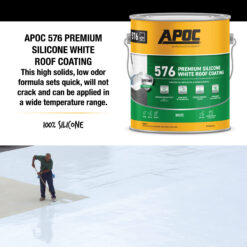 APOC 576 3.6-quart White Silicone Reflective Roof Coating