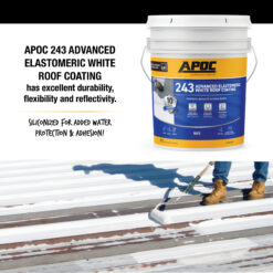 APOC 243 4.75-gallon White Elastomeric Reflective Roof Coating