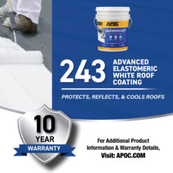 APOC 243 4.75-gallon White Elastomeric Reflective Roof Coating