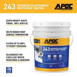 APOC 243 4.75-gallon White Elastomeric Reflective Roof Coating