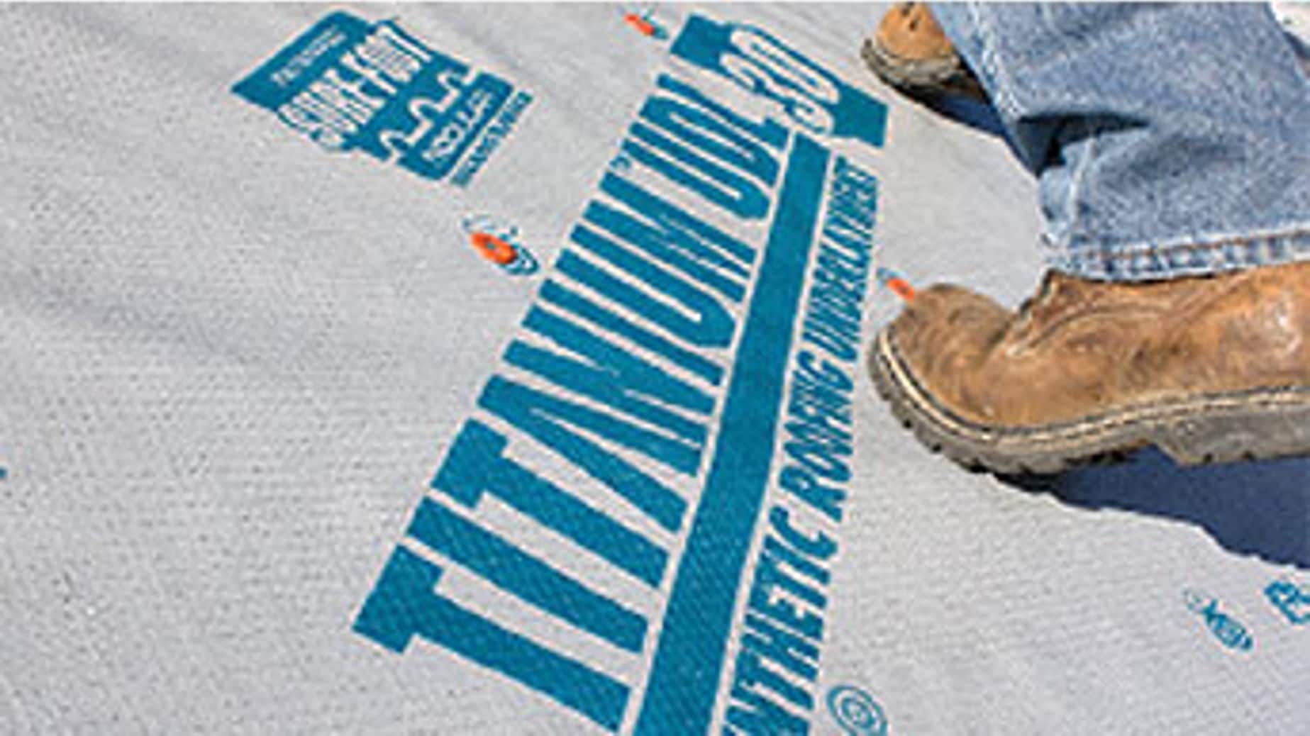 Titanium 48-Inches x 250-Feet 1000-Sq. Feet Polypropylene Roof Underlayment