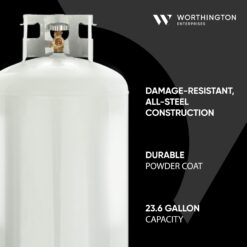 Worthington Pro Grade 100 lb Steel Empty Propane tank