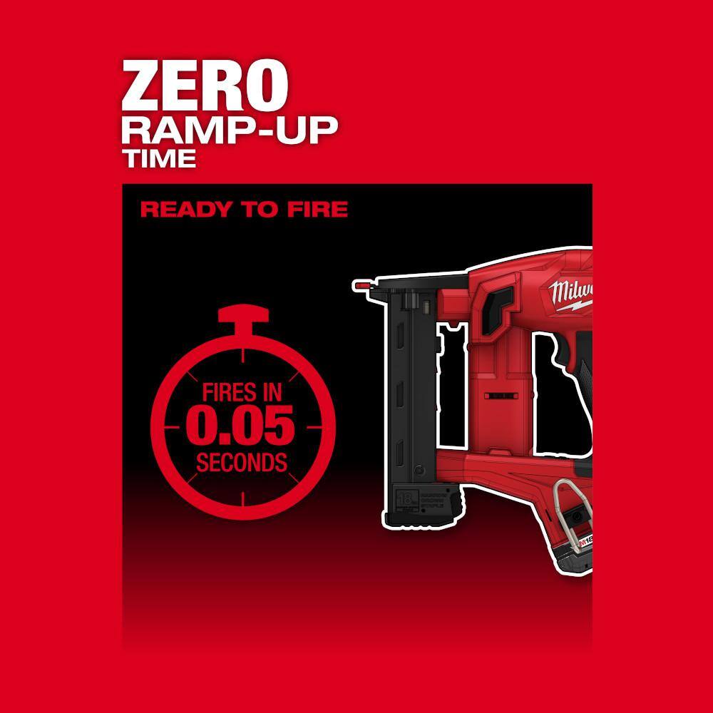 Milwaukee M18 FUEL 18-Volt Lithium-Ion Brushless Cordless 18-Gauge 1/4 in. Narrow Crown Stapler (Tool-Only) 2749-20